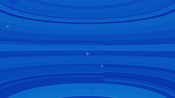 Abstrato Azul Ondas Fundo Animado Com Linhas Suaves Gradiente — Vídeo de Stock