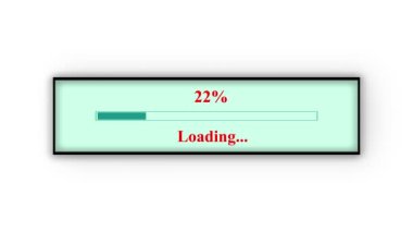 Beyaz arkaplandaki canlandırılmış bar simgesi.