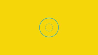 Canlandırılmış daire yuvarlak efekti sarı arkaplan üzerinde simgeyi hareket ettiriyor.