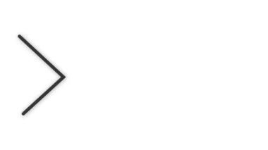 Beyaz arkaplan üzerinde canlandırılmış sağ yan oklar işaret simgesi.