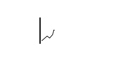 Beyaz arkaplanda elle çizilmiş grafik simgesi canlandırıldı.