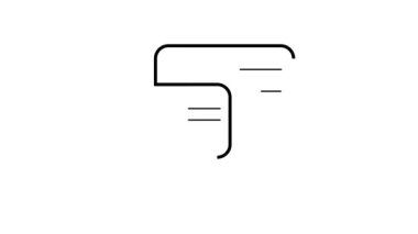 E- posta iletisi doğrusal simgesi beyaz bir arkaplan üzerinde canlandırıldı.