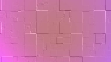 Kare ve dikdörtgen şekilli pembe tonlarda soyut geometrik arkaplan.