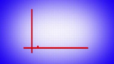 Digital bar graph animated on a colorful background. Depicting data analysis or growth concept.