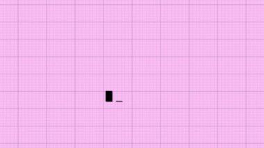 Declining bar graph animated on a purple grid background.