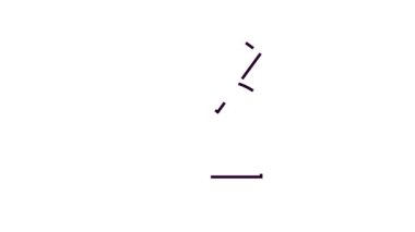 Bilimsel ve eğitici temalar için uygun bir mikroskop çizimi.