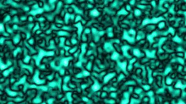 Abstract turquoise cellular pattern background animated with intricate details.
