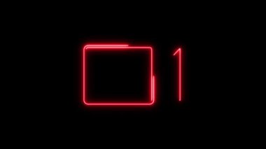 Siyah arkaplan üzerindeki video simgesi canlandırılmış simge.