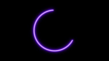 Siyah arkaplanda parlayan kilit simgesi canlandırıldı.