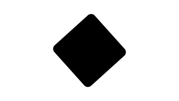 Анімований Червоний Знак Оклику Жовтому Трикутнику Безшовна Піктограма Петлі Білому — стокове відео