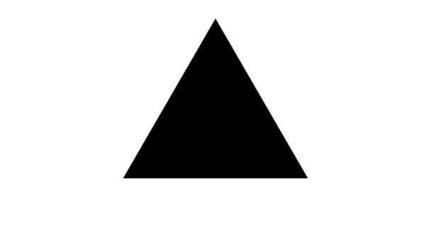 Анімований Червоний Знак Оклику Жовтому Трикутнику Безшовна Піктограма Петлі Білому — стокове відео