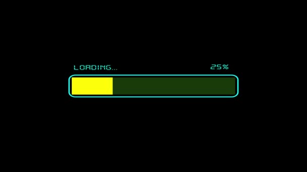Animated Loading Bar Icon Whited Background — Vídeos de Stock