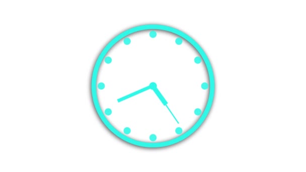Cronometro Icona Animata Orologio Con Frecce Movimento Sfondo Bianco — Video Stock