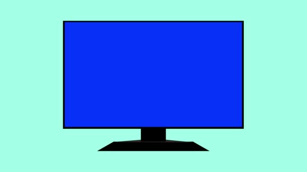在带有图标和技能评级图形的电脑屏幕上动画化的简历或简历 — 图库视频影像