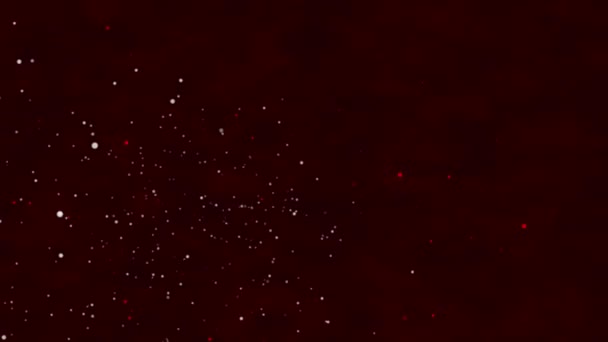 Abstract Background Sparkling Particles Animated Dark Reddish Brown Backdrop — Stockvideo