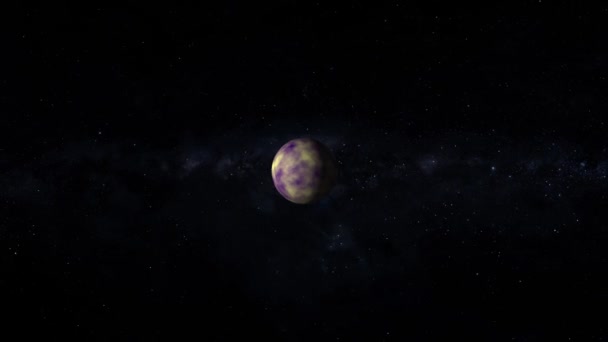 Distant Planet Space Stars Animated Cosmic Background — стоковое видео