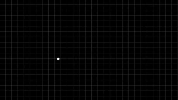 Graph Line Upward Trend Animated Dark Background — стокове відео