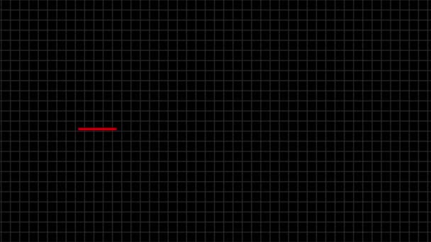 Graph Line Upward Trend Animated Dark Background — стокове відео