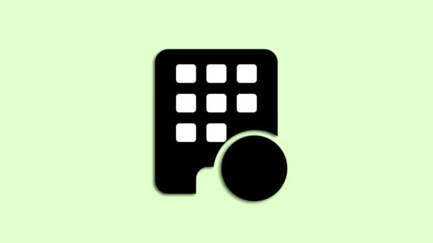 Calculator Tick Mark Icon Animated Color Background — Stok Video
