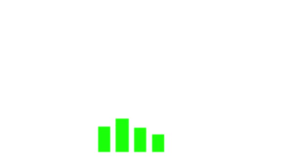 Wykres Biznesowy Wzrost Zielony Symbol Tło — Wideo stockowe