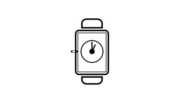 Animação Relógio Ícone Relógio Inteligente — Vídeo de Stock