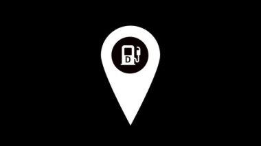 Harita imleci düz simge, vektör, illüstrasyon