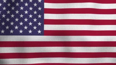 Gerçekçi ulusal bayrağın rüzgarda dalgalanması. Amerika Birleşik Devletleri bayrağı.