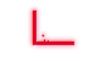 Beyaz arkaplanda büyümeyi veya başarıyı gösteren kırmızı çubuk grafiği canlandırıldı.