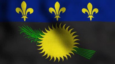 Gerçekçi ulusal bayrağın rüzgarda dalgalanması. Bayrak