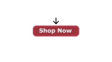 Canlandırılmış dükkan şimdi beyaz renk arkaplan üzerine pankart simgesi.