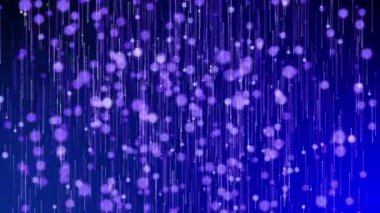 Işık rengi düşen parçacıklar canlandırılmış soyut arkaplan.