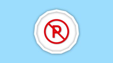 Mavi arkaplanda park etme simgesi canlandırması yok.