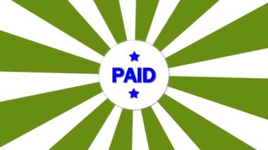 Merkezinde paralı işaret olan yeşil ve beyaz çizgiler..