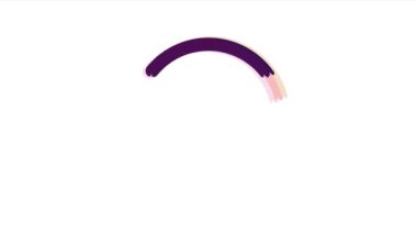 Beyaz arkaplanda daire oklarının canlandırılmış simgesi.