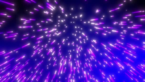 Explosión Luz Púrpura Abstracta Con Efecto Zoom Creando Fondo Animado — Vídeo de stock
