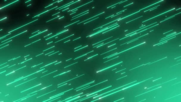Abstrakter Digitaler Hintergrund Animiert Mit Grünem Matrix Code Regen Cybersicherheitskonzept — Stockvideo