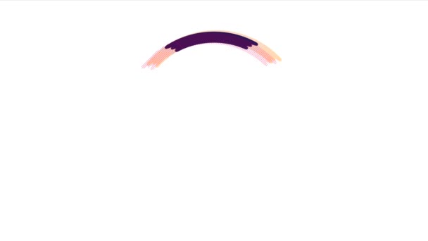 Animation Circle Progress Bar Spinning White Background — Stock videók