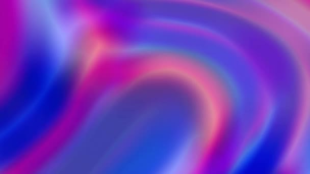 Абстрактний Барвистий Фон Гладкими Синіми Фіолетовими Хвилями Шпалери Анімовані — стокове відео