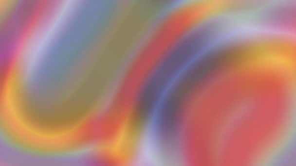 Абстрактный Красочный Вихревой Фон Анимированный Гладким Градиентом Пастельных Оттенков — стоковое видео