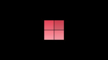 Koyu arkaplanda parlayan mavi bir Windows logosu.