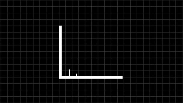 Піктограма Графіка Анімована Чорному Тлі — стокове відео