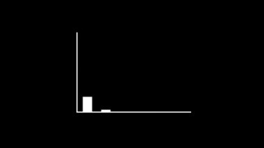Siyah arkaplanda grafik simgesi canlandırıldı.