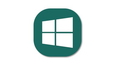 Merkezinde beyaz Windows logosu olan yuvarlak köşeli yeşil kare bir simge.