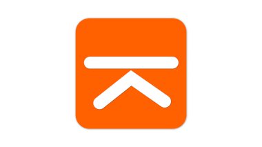 Beyaz arkaplanda ok simgesi.