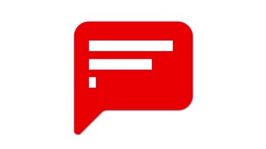 konuşma kabarcığı vektörü simgesi