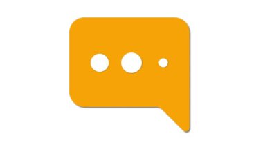 kabarcık konuşma ikonu. Konuşma balonu işareti. Sohbet sembolü vektör