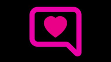 Kalp ikonu vektör illüstrasyonu