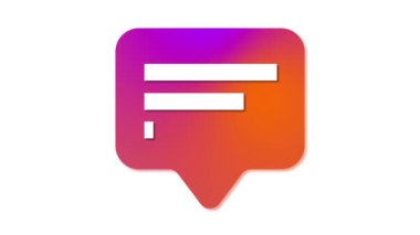 Gradyan renk ile gradyan sohbet balonu. vektör çizimi tasarımı