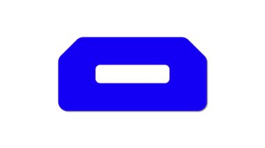 Beyaz arkaplanda bir USB port simgesinin canlandırması.