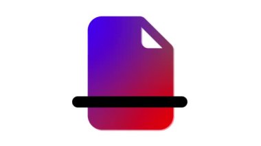 Gradyan renk tarama belgesi simgesi beyaz arkaplanda izole.